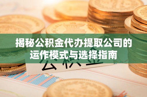 芦洲揭秘公积金代办提取公司的运作模式与选择指南