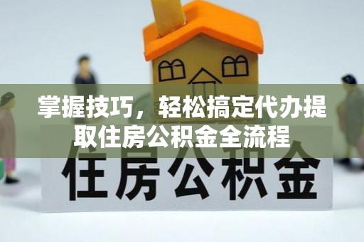 芦洲掌握技巧，轻松搞定代办提取住房公积金全流程