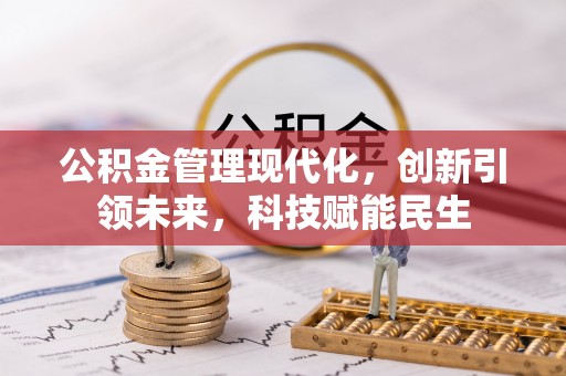 芦洲公积金管理现代化，创新引领未来，科技赋能民生