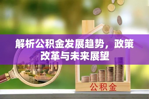 芦洲解析公积金发展趋势，政策改革与未来展望
