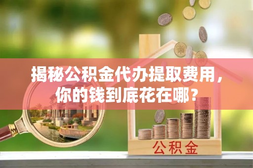 芦洲揭秘公积金代办提取费用，你的钱到底花在哪？
